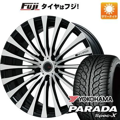 【新品国産車用 5穴114.3車】 夏タイヤ ホイール4本セット 235/55R20 ヨコハマ PARADA Spec-X エムズスピード ジュリア 666モノブロック 20インチ