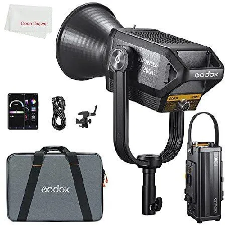 【平行輸入品】Godox M200D LEDビデオライト KNOWLED Vdierライト MAX 230W 5600K 100000LUX C
