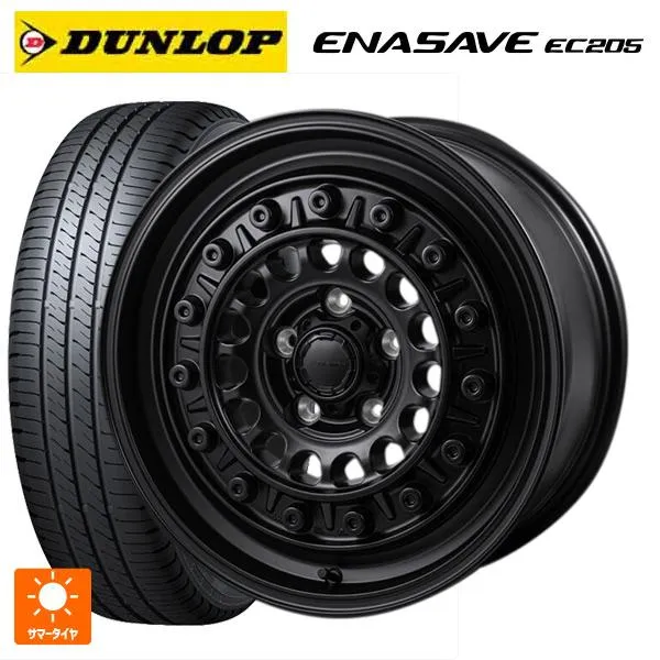 送料無料 サマータイヤホイール 4本セット 205/50R17 89V ダンロップ エナセーブEC205 ジャパン三陽 ハイブロック ターマー 17-