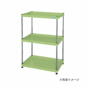 サカエ CSパールワゴン固定タイプ 樹脂製 グリーン CSPN-6062【送料無料】