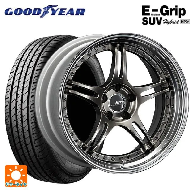 送料無料 サマータイヤホイールセット 225/65R18 103H グッドイヤー エフィシェントグリップSUV HP01 タナベ SSR プロフェッサ