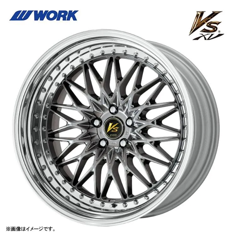 19インチ 5H114.3 10J 10J-30 5穴 ホイール 【2本セット 新品】  VS XV STEP RIM BIG CALIPER Rdisk 送料無料 ワーク