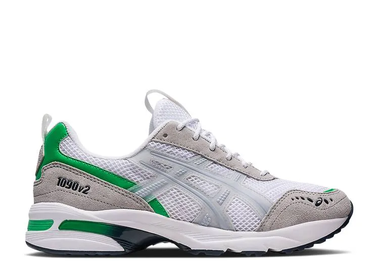 【 ASICS GEL 1090 V2 WHITE GLACIER GREY / WHITE GLACIER GREY 】 白色 ホワイト 灰色 グレー スニーカー メンズ アシックス
