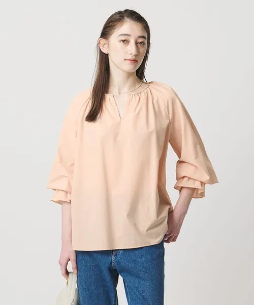 ブラウス シャツ レースフリルカラー 2WAY ブラウス ‐はっ水‐ レディース