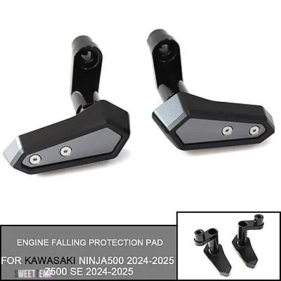 互換品 カワサキ ニンジャ500 2024-2025 Z500 SE 2024-2025 バイクフレームスライダークラッシュプロテクターエンジン落下パッド