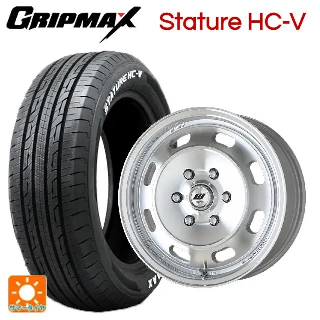 送料無料 サマータイヤホイールセット 215/65R16 109/107S グリップマックス スタチャーHCV ホワイトレター ワーク エクストラップ
