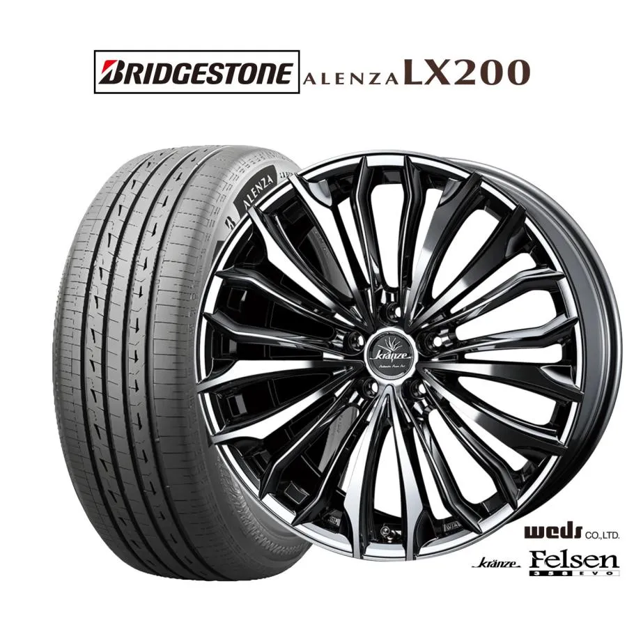 サマータイヤ ホイール4本セット ウェッズ クレンツェ フェルゼン 358EVO ブリヂストン ALENZA アレンザ LX200 255/55R20