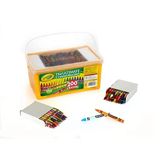 クレヨラ アメリカ 海外輸入 52-8098A Crayola Ultimate Crayon Bucket, 200 Crayons, Duplicates of Fav
