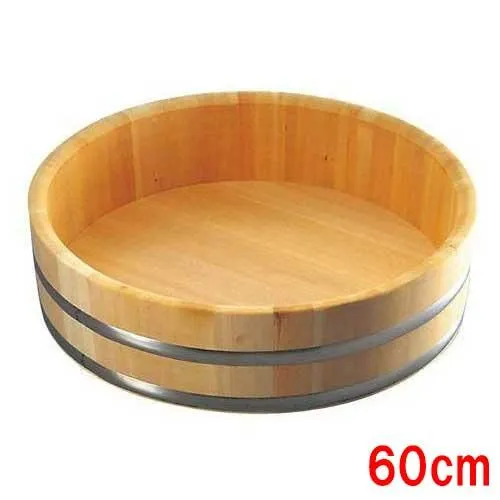 さわら 特上飯台 ステンタガ底竹巻 60cm 4升 34−46/業務用/新品/送料無料