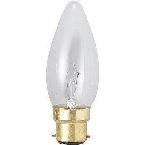 アサヒ 【お買い得品 50個セット】 海外球シャンデリア C32 110V10W 全光束:60lm 口金:B22D クリヤー C32B22D110V-10W(C)_50set