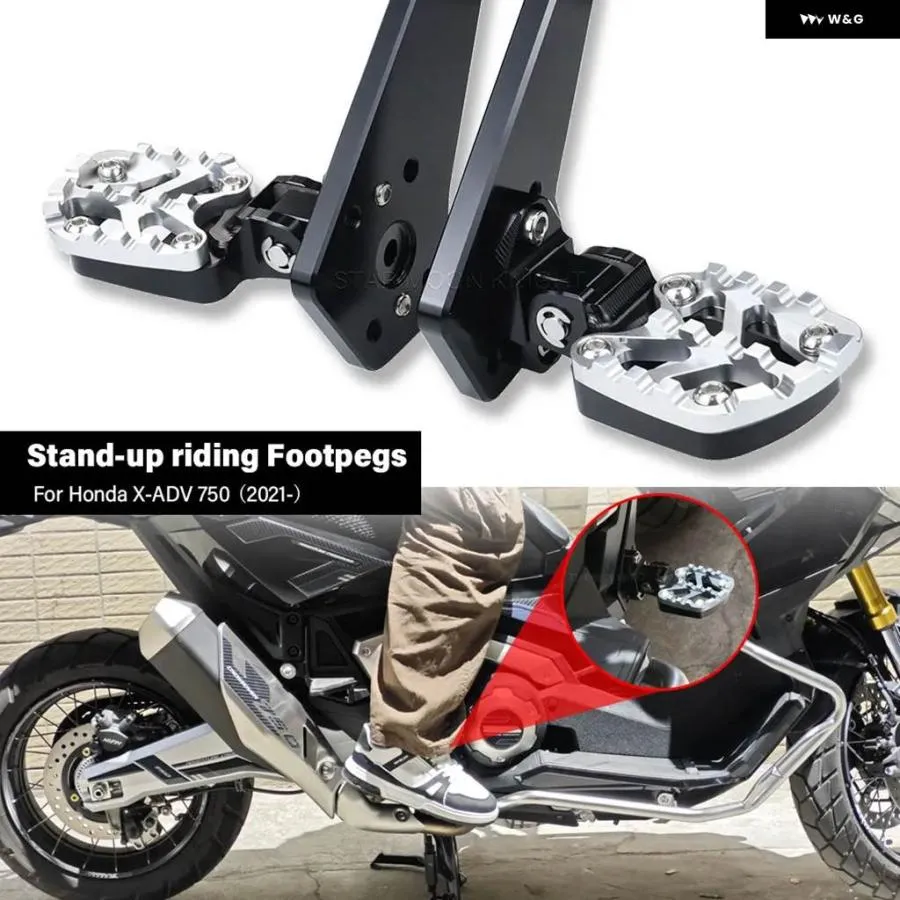並行輸入品 ホンダ XADV750 2021-2025 2024 スタンディングライディング フットレスト 折りたたみ 式 フットペグ パッセンジャー