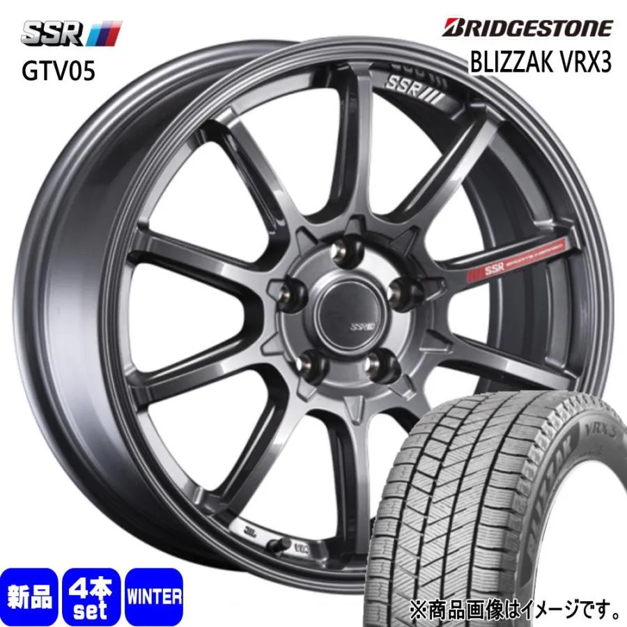 WRX S4 アコード etc  ブリヂストン 225/50R17 94Q BLIZZAK VRX3 冬用 スタッドレスタイヤ GTV05 17インチ