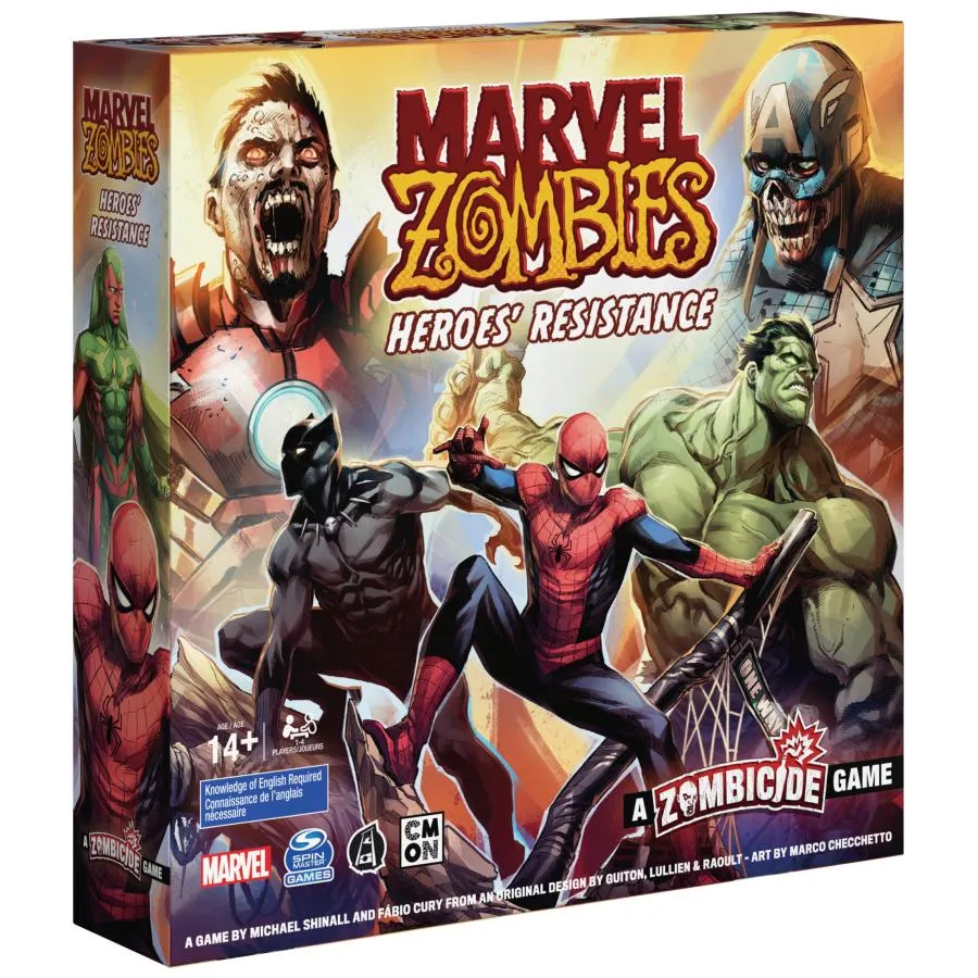 Marvel Zombies: Heroes' Resistance, un juego de zombicida para la noche de juego familiar, juego de mesa de estrategia de Mar