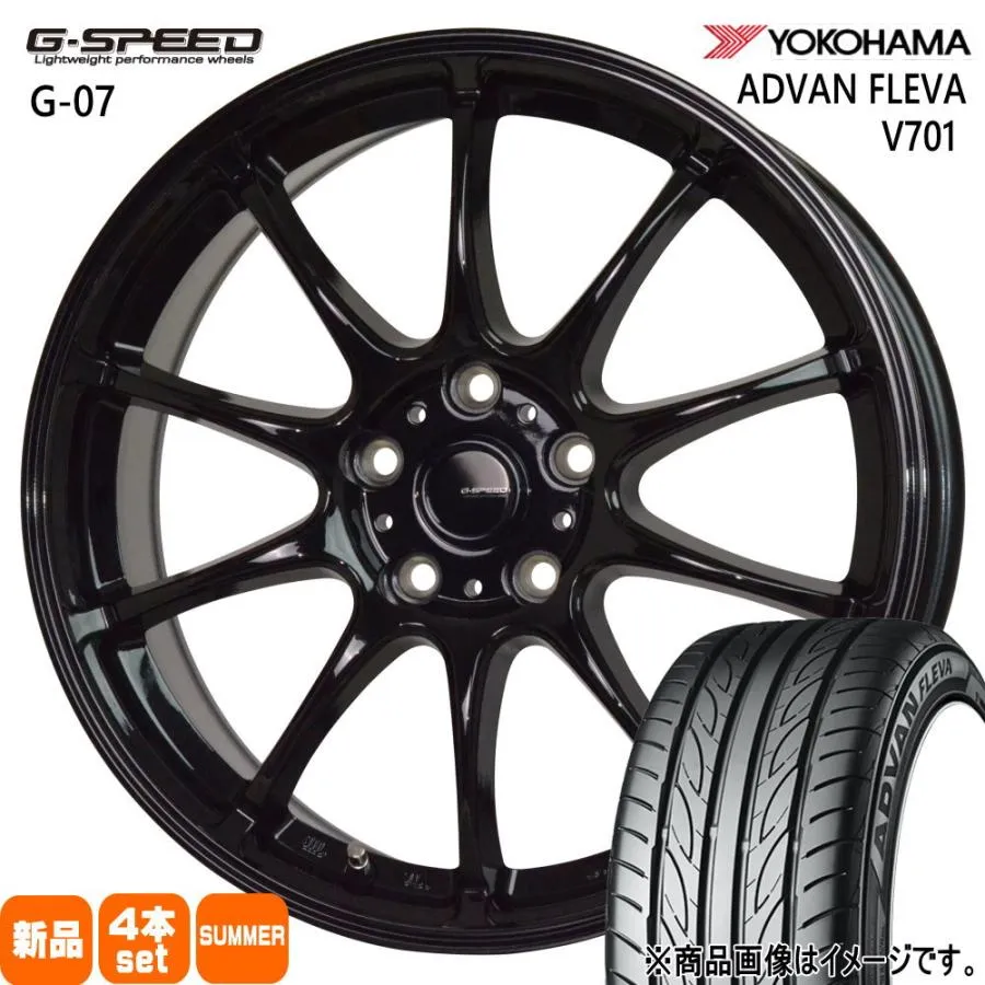 195/55R16 87V ヨコハマ ADVAN FLEVA V701 夏用 サマータイヤ G・speed G-07 プリウス アリオン プレミオ  16インチ