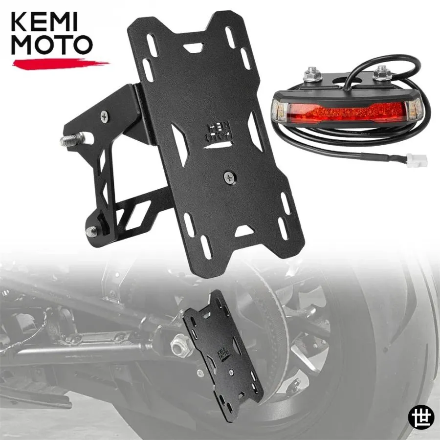 バイクナンバープレートホルダーブラケット プレートホルダーフレーム ウィンカーブレーキライト付き スポーツスターSアクセサリー用