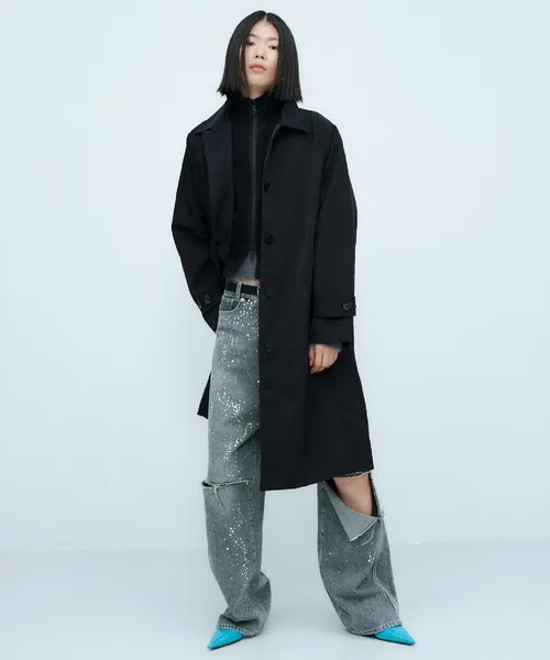 ブルゾン ジャンバー HEAVY NYLON LONG COAT / ヘビーナイロン ロング コート レディース