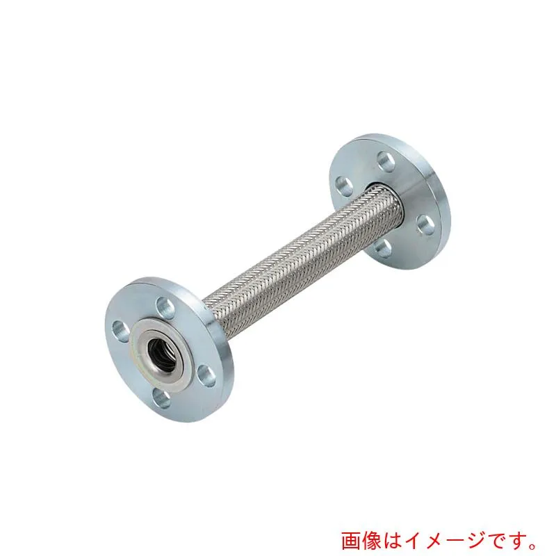 南国フレキ工業（NFK） フランジ式（無溶接）フレキシブルホース フランジ１０Ｋ／ＳＳ４００（接液部ＳＵＳ３０４） ４０Ａ×８００Ｌ 【品番：NK-3300/10K-SS400-40A-800L】