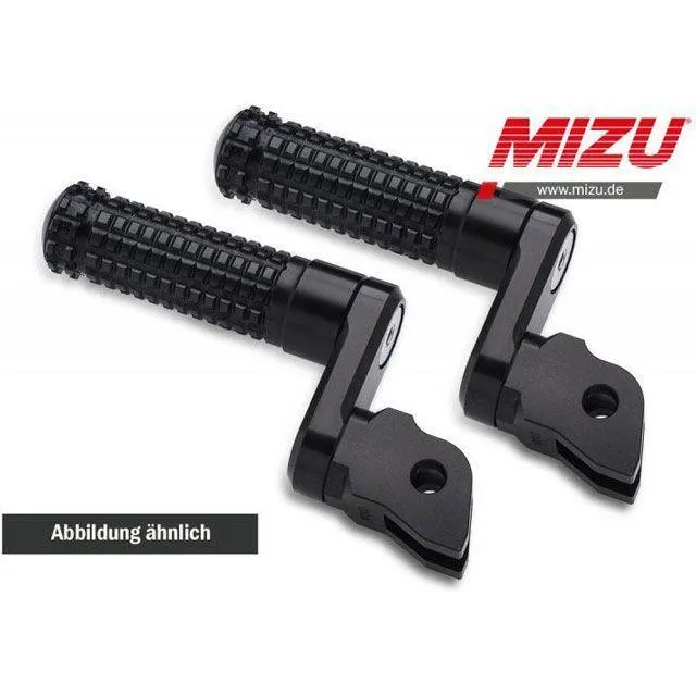ミズ アジャスタブル レーシング フットペグ ABE認可品 ブラック/ブラック ｜ 409SS3310017 MIZU
