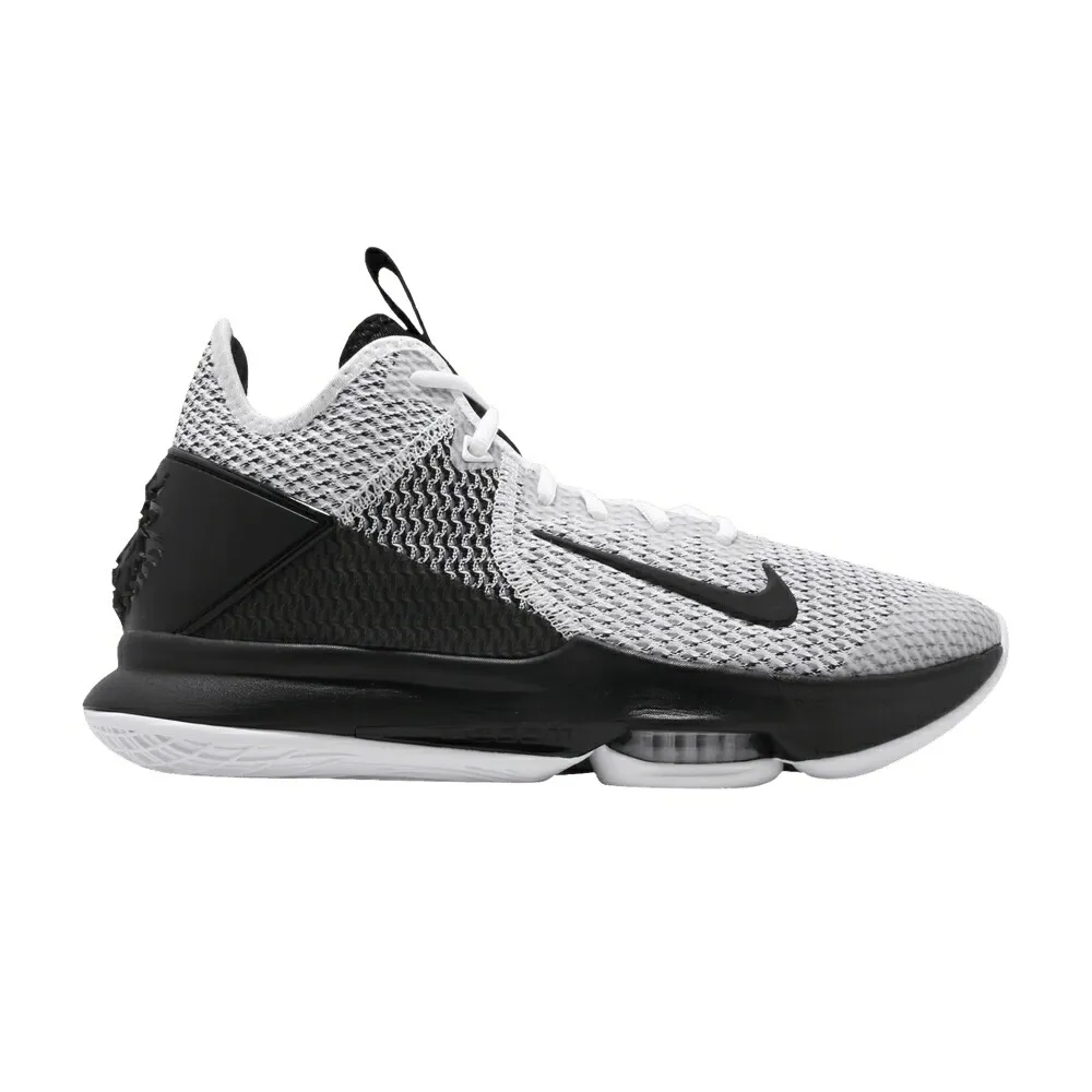 ナイキ レブロン 白色 ホワイト 黒色 ブラック ウィットネス WHITE BLACK スニーカー メンズ NIKE LEBRON WITNESS 4 EP / WHITE BLACK WHITE