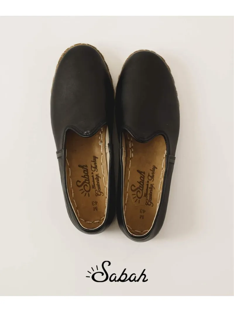 Sabah(サバ) SABAHS EDIFICE エディフィス シューズ・靴 スリッポン ブラック カーキグリーン ブラウン【送料無料】[ Fashion]