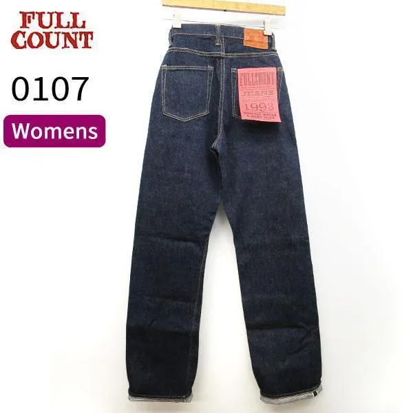 FULLCOUNT [フルカウント] [ 0107 ]  Womens Wide Straight “Monroe” Denim [ONE WASH / 13.7oz デニム ] Made in Japan