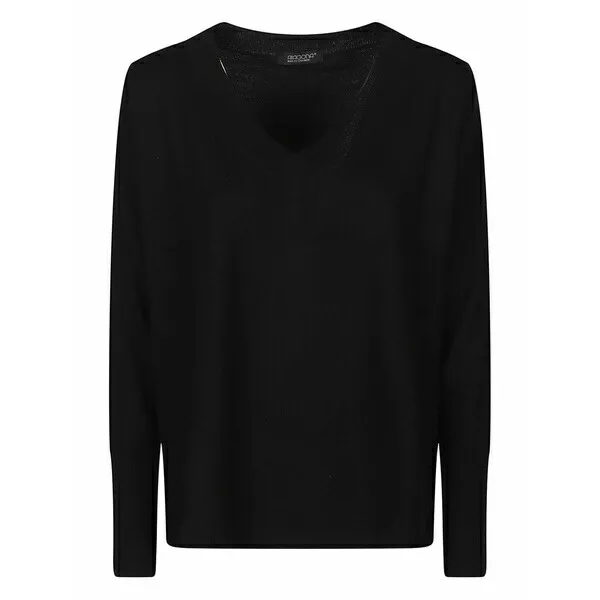 アラゴナ レディース ニット\u0026セーター アウター V-neck sweater Black