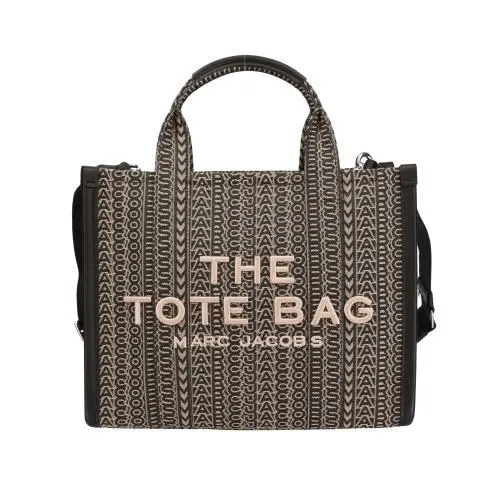 マークジェイコブス トートバッグ レディース ザ モノグラム ジャカード トート バッグ ミディアム ブラック Marc Jacobs 2F4HTT015H05 261 BEIGE MULTI