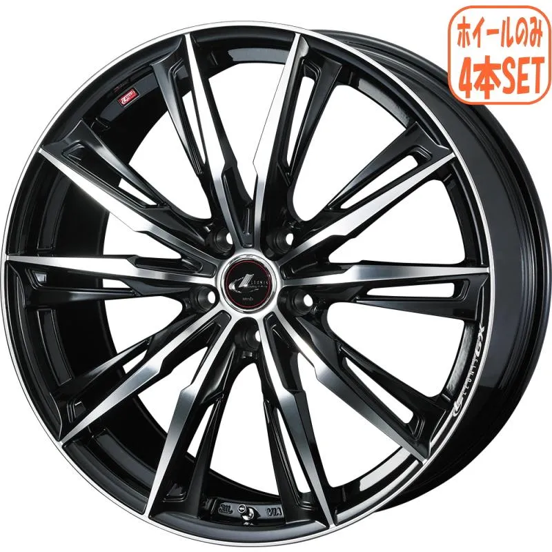 フォレスター レガシィアウトバック ホイール4本 レオニス GX 18インチ 7J +47 5/100 業者様法人様送料無料