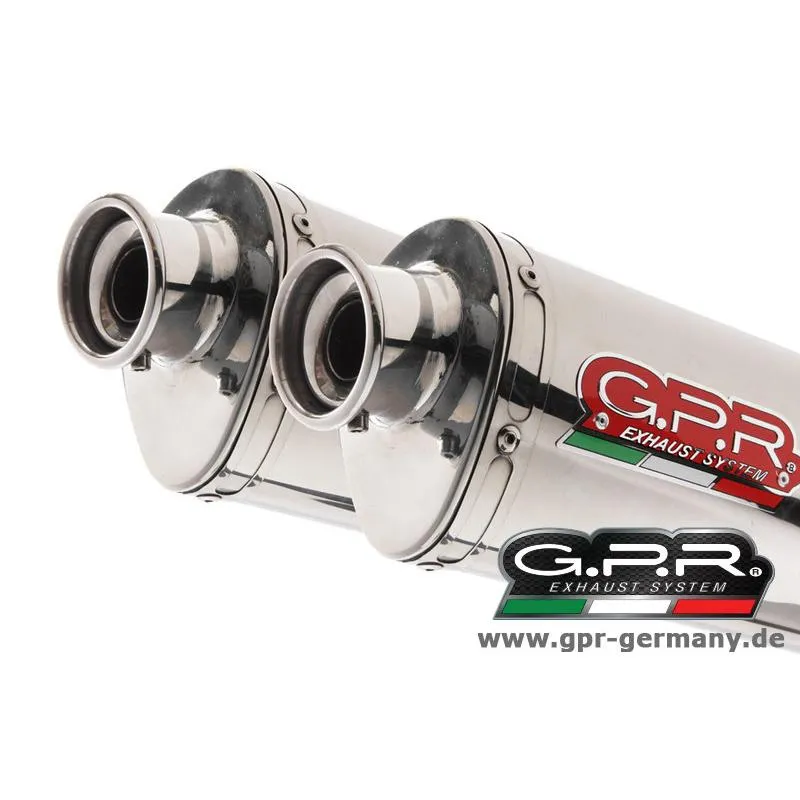 GPR ジーピーアール TREVALE STEEL (CAGIVA NAVIGATOR 1000 2000-05 SLIP ON DOUBLE MUFFLER EXHAUST) スリップオンマフラー NAVIGATOR1000 CAGIVA カジバ