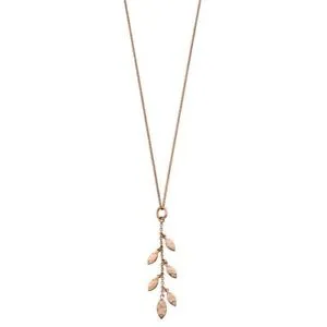 【送料無料】ネックレス ハンマーチェーンペンダントgp2101elements gold rose gold hammered marquise shape chain pendant gp2101