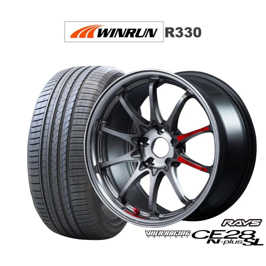 サマータイヤ ホイール4本セット レイズ ボルクレーシング CE28 N-plus SL WINRUN ウインラン R330 225/50R17