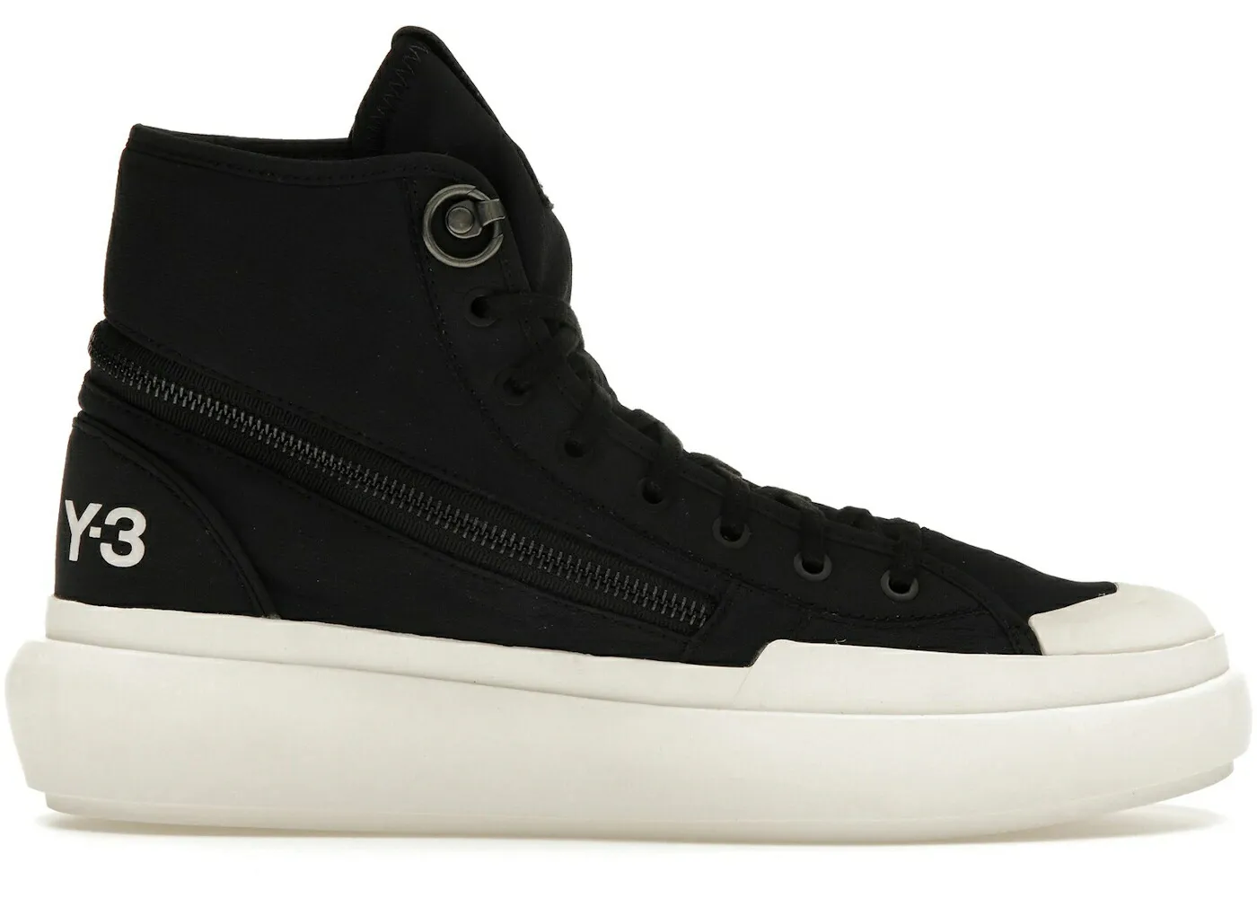 アディダス コート ハイ 黒色 ブラック 白色 ホワイト コア スニーカー メンズ ADIDAS Y-3 AJATU COURT HIGH BLACK WHITE / BLACK BLACK CORE WHITE