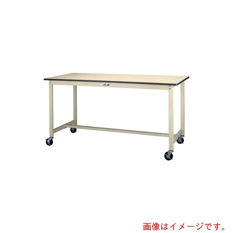山金工業 ヤマテック ワークテーブル３００シリーズ 移動式 ポリエステル天板 Ｗ１２００×Ｄ６００×Ｈ９００ｍｍ ヤマテックアイボリー 【品番：SWPHC-1260-II】