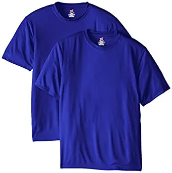 【中古】【輸入品・未使用】ヘインズ メンズ半袖クールドライTシャツ US サイズ: XX-Large カラー: ブルー