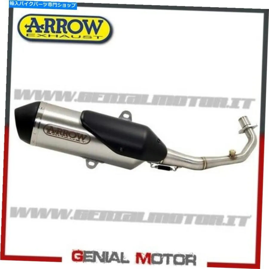 サイレンサー フルエキゾーストカットarrow都市スチールキムコダウンタウン125 I 2009 09 Full Exhaust Kat Arrow Urban Steel Kymco Downtown 125 I