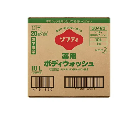 花王 ソフティ 薬用ボディウォッシュ 10L バッグインボックスタイプ 介護用 504234 1箱／ケース