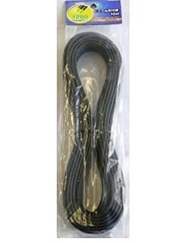 【中古】【非常に良い】OHM 配線用 ビニール平行線 黒 20m 1200W (04-7342) 2mvetro