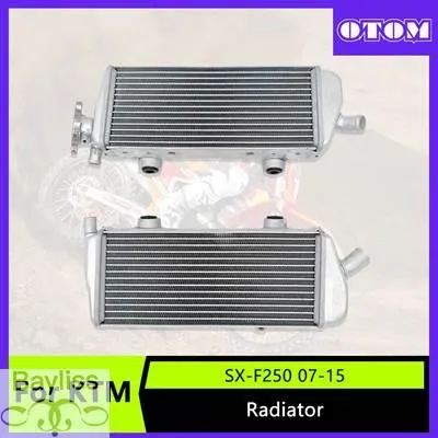 【並行輸入品】 Otom-バイク用アルミニウムラジエーター 冷却冷却剤 ktm husqvarna 2007-2015 fc xcf sxf smr fs 250 350 450 バイクアクセサリー