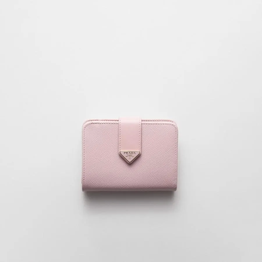 プラダ PRADA 2026春夏 レディース サフィアーノタブ 財布1ML018_2DYG_F0E18【ピンク 】【送料無料】【正規品】