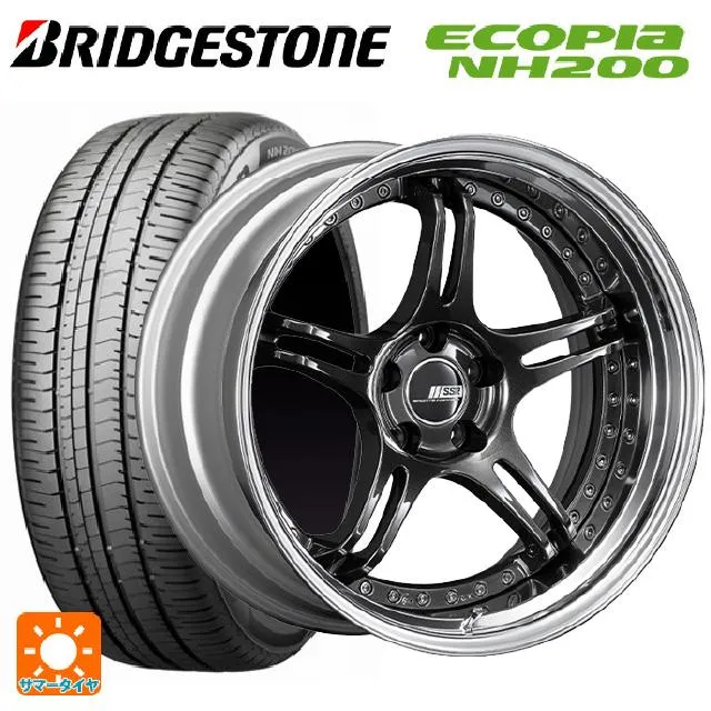 送料無料 サマータイヤホイールセット 225/45R18 95W XL ブリヂストン エコピア NH200 正規品 タナベ SSR プロフェッサー S