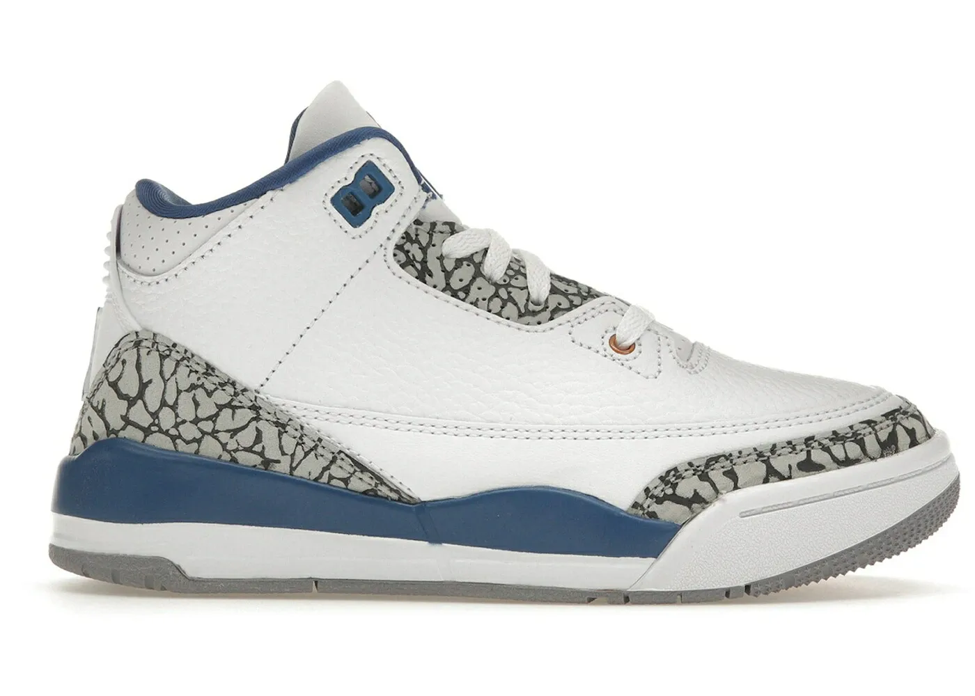 ナイキ ジョーダン ウィザーズ 白色 ホワイト 銅色 コッパー 青色 ブルー ジュニア キッズ JORDAN 3 RETRO WIZARDS (PS) / WHITE METALLIC COPPER TRUE BLUE ベビー マタニティ スニーカー