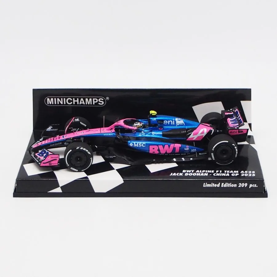 ミニチャンプス 1/43 BWT アルピーヌ F1チーム A525 #7 ジャック ドゥーハン 2025年 中国GP 模型 ミニカー モデルカー Minichamps エフワン formula1 417250207