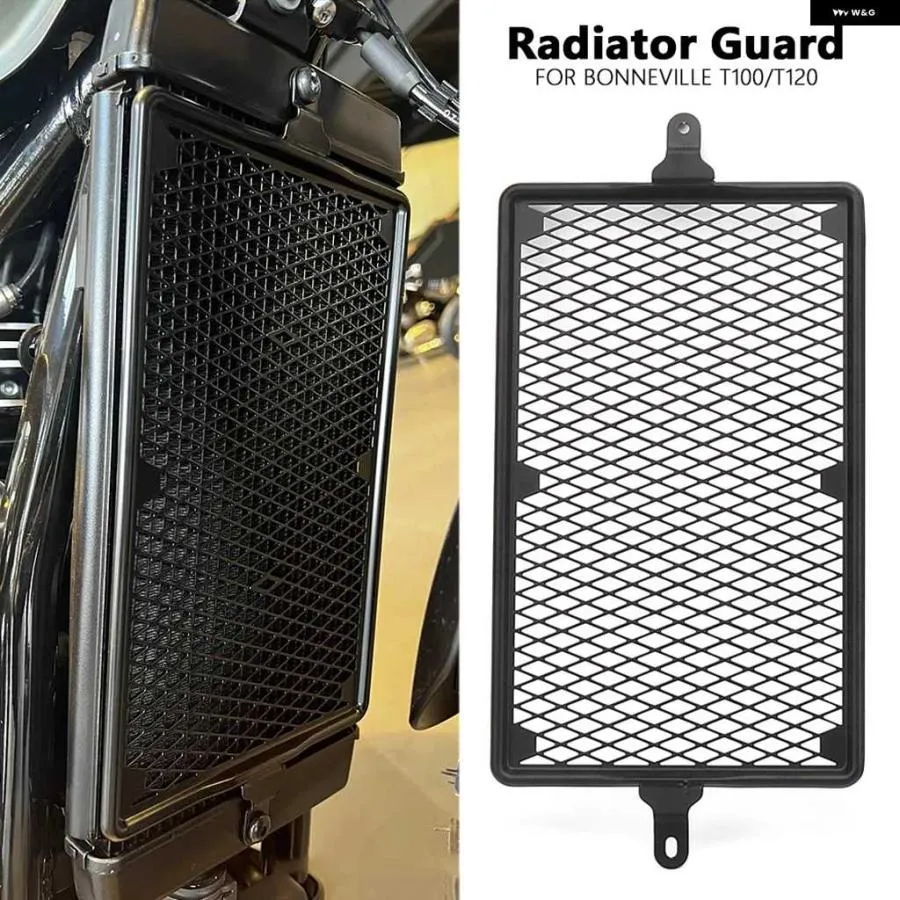 並行輸入品ボンネビル T120 T100 スラクストン RSスピード ツイン ストリートツイン オートバイ バイク ラジエーター ガード エンジン クーラー グリル