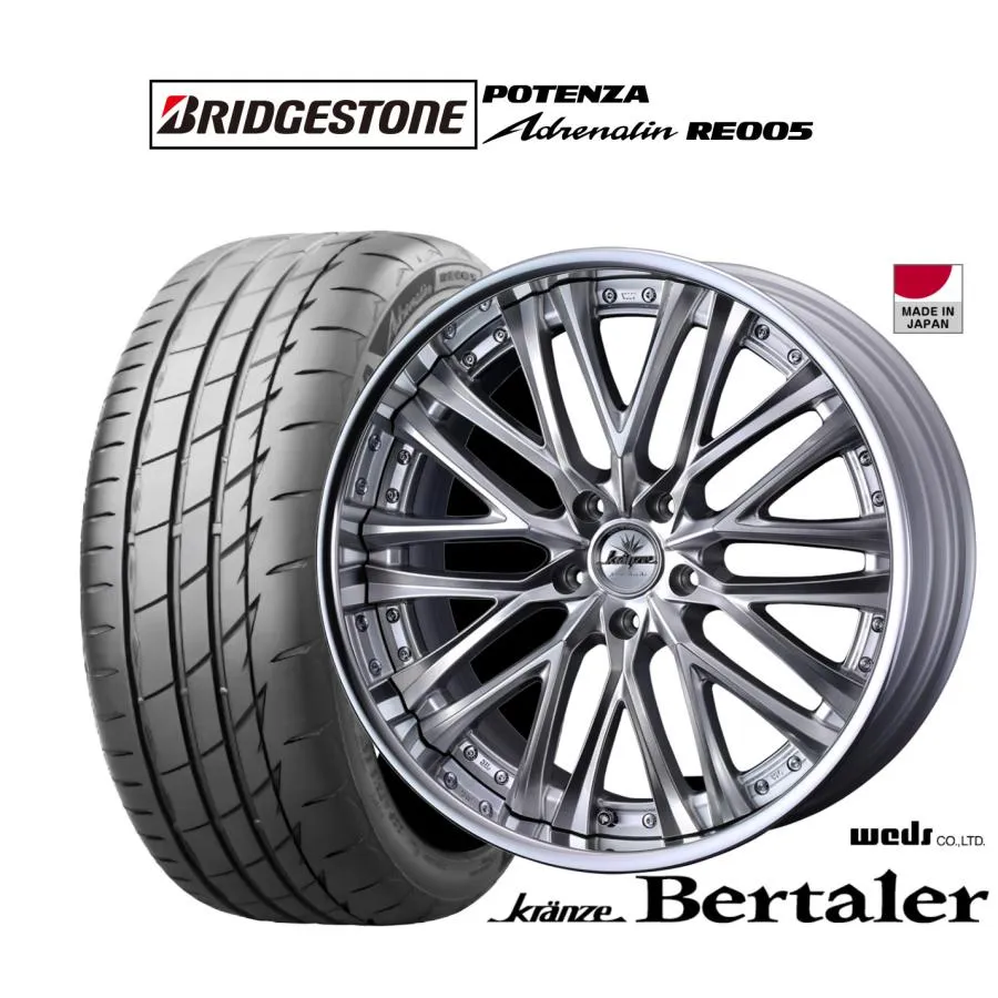 サマータイヤ ホイール4本セット ウェッズ クレンツェ ベルテーラー ブリヂストン POTENZA ポテンザ Adrenalin(アドレナリン) RE005 245/35R19