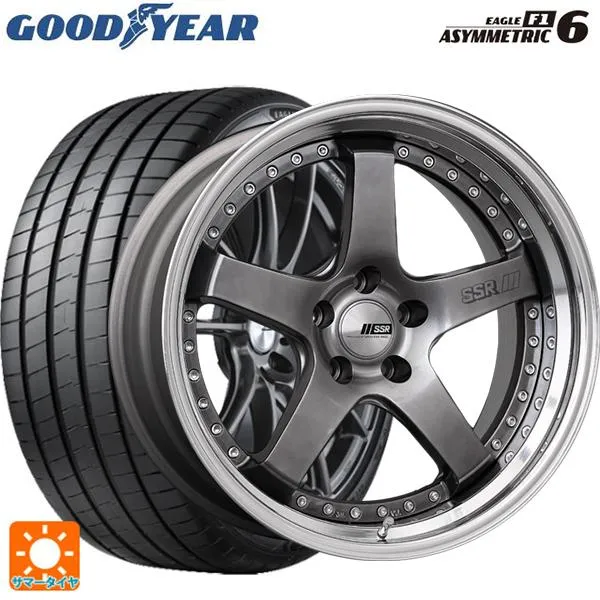 送料無料 サマータイヤホイールセット 245/45R18 100Y XL グッドイヤー イーグル F1 アシメトリック6 タナベ SSR プロフェッサ