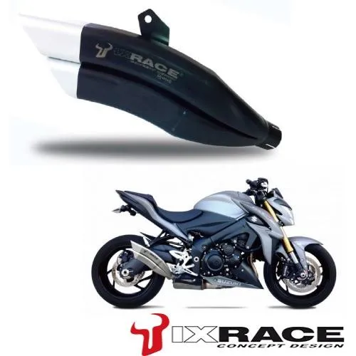 週末セール!!IXRACE SUZUKI GSX 1000 S 2015  SLIP ON  Z7B ツインアップ スリップマフラー