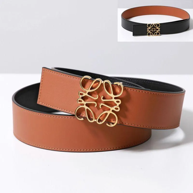 【サイズ限定特価】LOEWE ロエベ ベルト ANAGRAM BELT 515.01.010 レディース アナグラム リバーシブル レザー バックル 2544