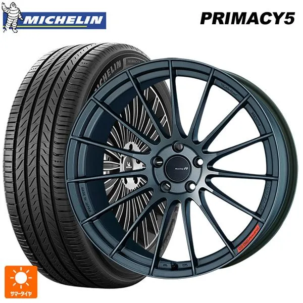 送料無料 サマータイヤホイール 4本セット 225/40R19 93W XL ミシュラン プライマシー5 正規品 エンケイ レーシングレボリューション