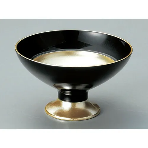 盛器 5寸高杯盛器黒金雅 SS塗 [15φ x 8.7cm] 熱硬化性樹脂(メラミンまたはユリア樹脂) (7-670-4)  | 盛り鉢 盛鉢 万能 取り鉢 おすすめ 食器 業務用 飲食店 カフェ うつわ 器 おしゃれ かわいい お洒落 可愛い おしゃれ かわいい お洒落 可愛い