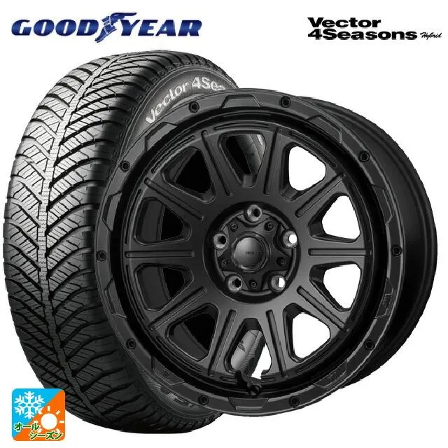 送料無料 オールシーズンタイヤホイール 4本セット 225/55R17 101H XL グッドイヤー ベクターフォーシーズンズ ハイブリッド ジャパン